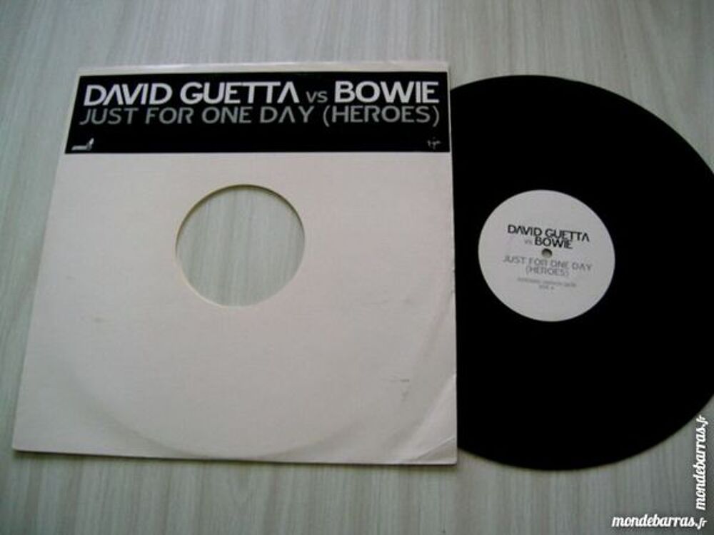 MAXI 45 TOURS BOWIE/GUETTA Just for one day(Heroes CD et vinyles