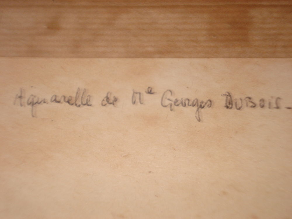 Aquarelle sign&eacute;e Georges Dubois 