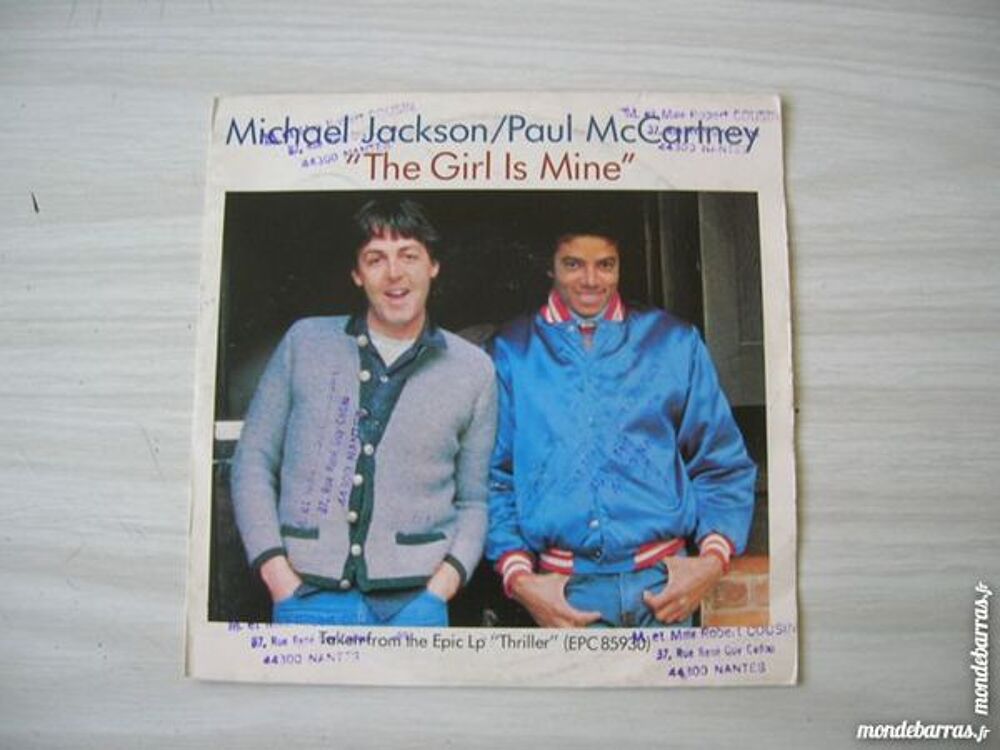 45 TOURS MICHAEL JACKSON &amp; PAUL MC CARTNEY Girl CD et vinyles