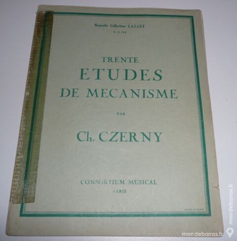 30 ETUDES DE MECANISME par Ch. CZERNY 15 Meaux (77)