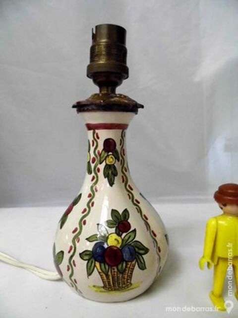 Lampe chevet faience cramique vintage 20 Dunkerque (59)