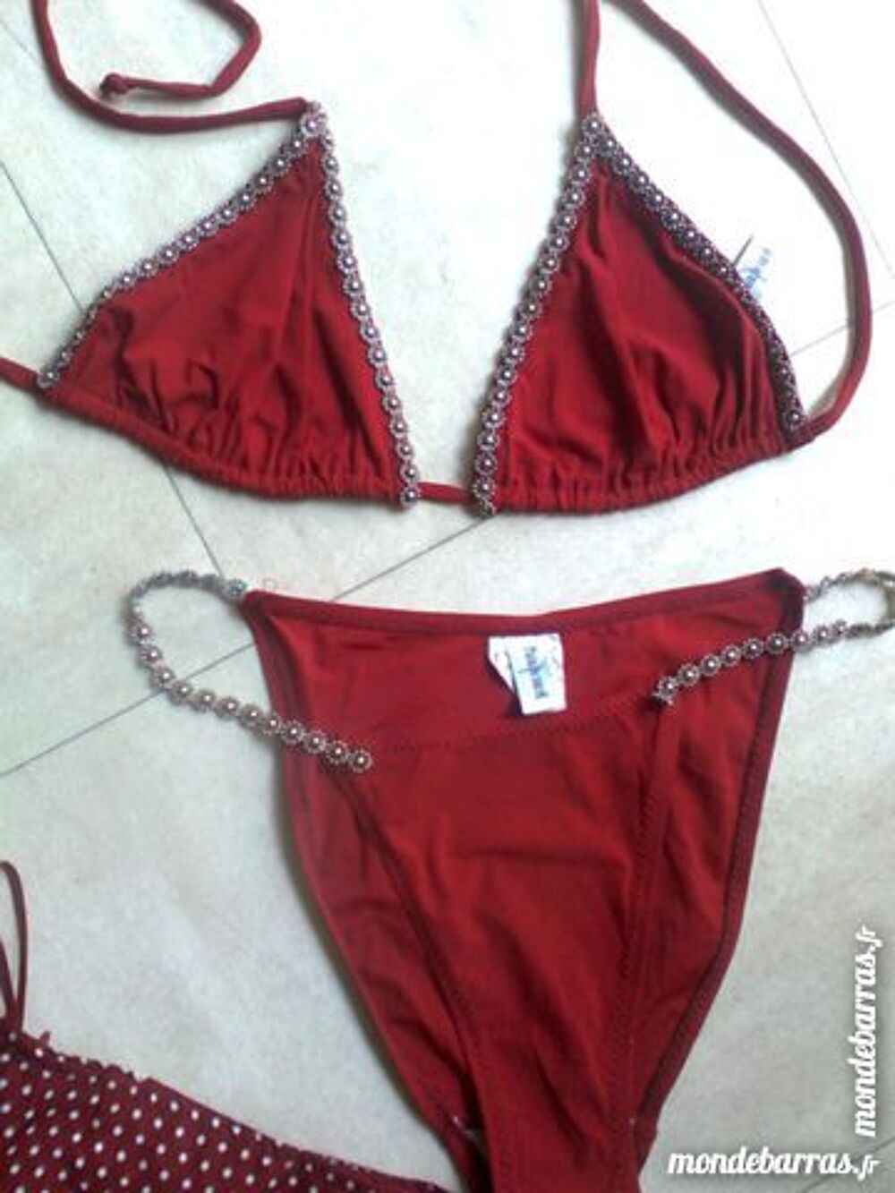 jupe bordeaux 36 - bikini 40 - zoe Vêtements