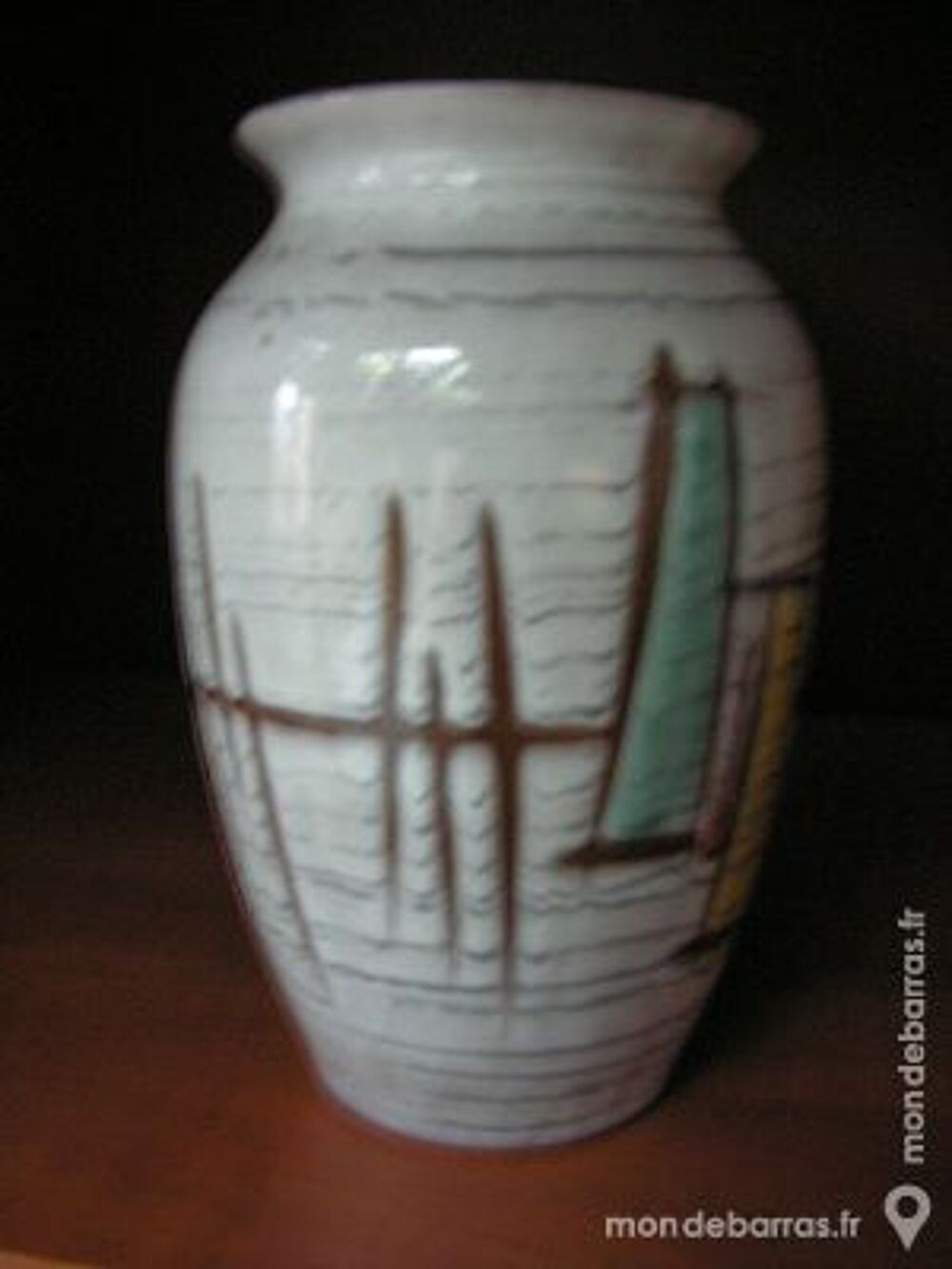 Vase contemporain, motif : psych&eacute;d&eacute;lique Dcoration