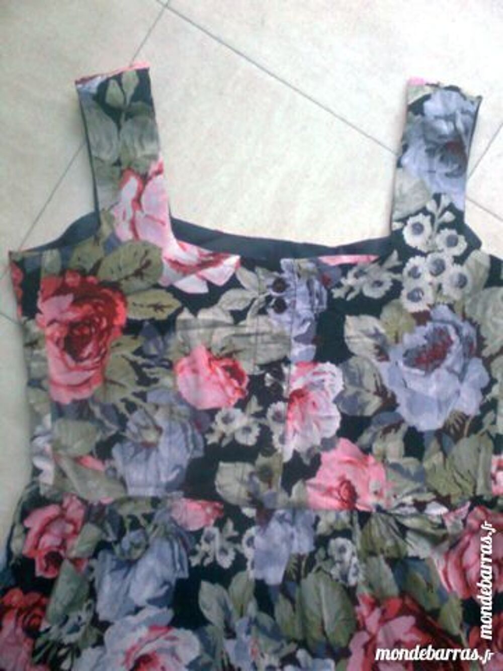 ROBE fleurie &agrave; bretelles - 42 - zoe Vêtements