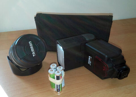 Objectif Tamron et Flash Sigma pour PENTAX 120 Rieux (56)