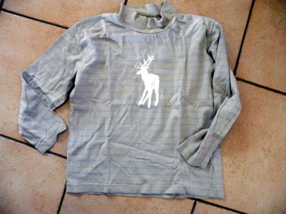 tshirt beige a rayure 10 ans Vtements enfants