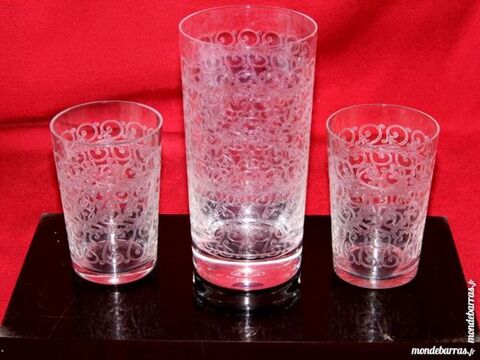 3 verres cristal  BACCARAT ROHAN EMIN FRANCE 60 Dunkerque (59)