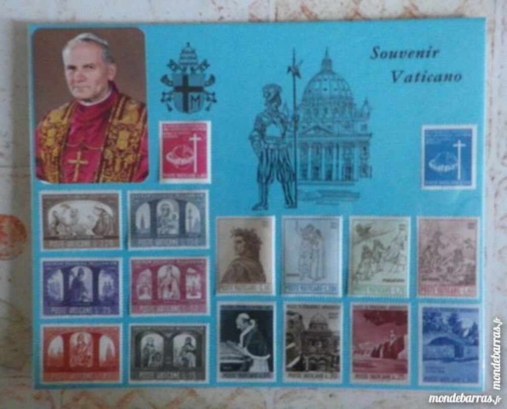 PLANCHE SOUVENIR DE 16 TIMBRES DU VATICAN 