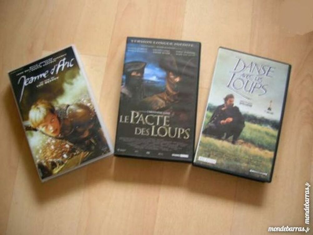 LOT 3 K7 VIDEO Jeanne D'Arc/Pacte des Loups/Danse DVD et blu-ray