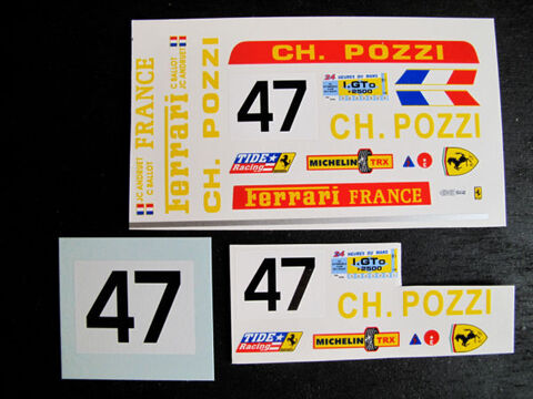 Ferrari 512BB LM 1/18 planche DECALS 15 Toulouse (31)