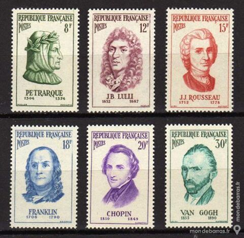 N 1082  1087 Timbres France NEUFS* 3 La Seyne-sur-Mer (83)