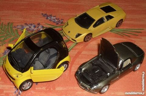 BMW Z8(1/43), LAMBORGHINI(1/43), SMART(1/33) 22 Montreuil (93)