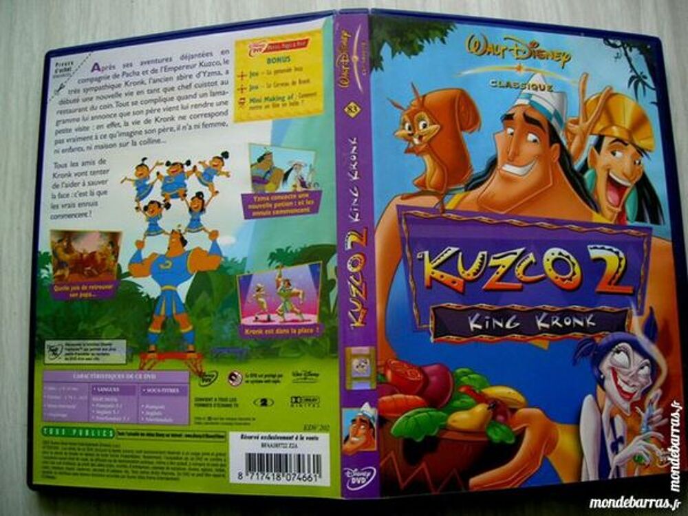 DVD KUZCO 2 King Kronk - Walt Disney DVD et blu-ray