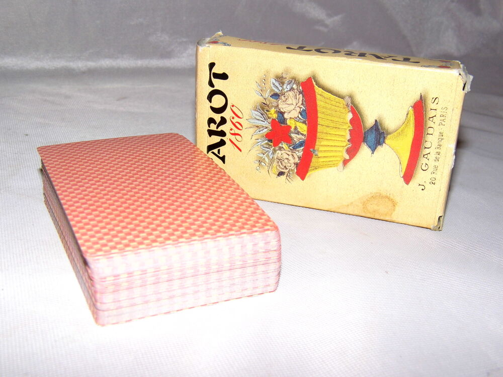 JEU DE TAROT 1860 GAUDAIS NAIPES HERACLIO FOURNIER CARTOMANCIE ESOTERISME 78 CARTES 