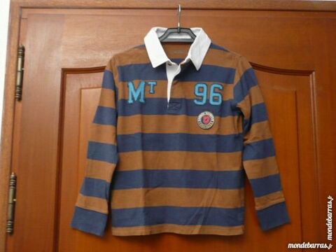 POLO MARRON/BLEU OKAÏDI 10 ANS 5 Escalquens (31)