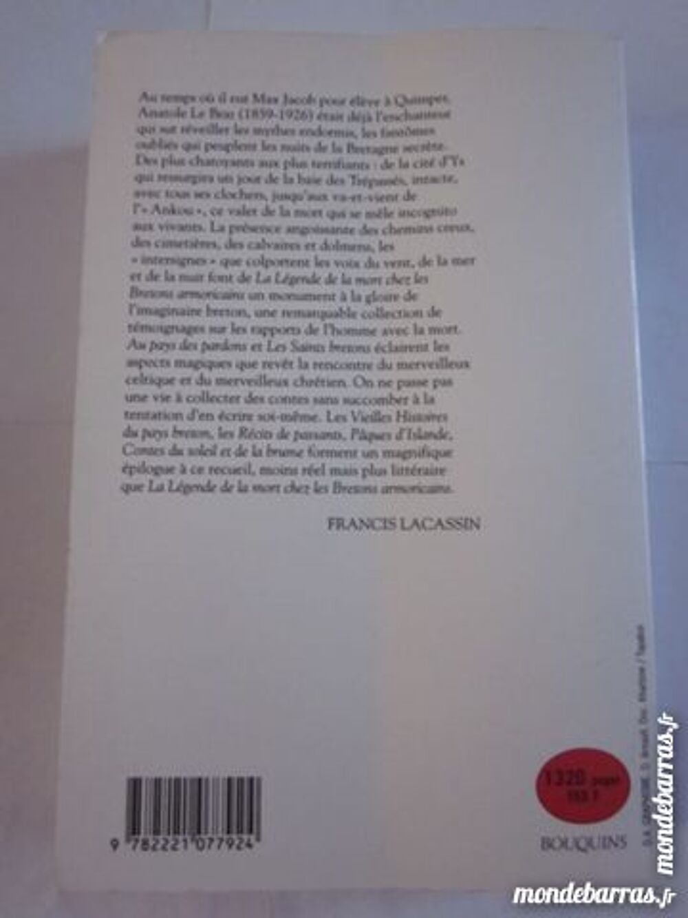 MAGIE DE LA BRETAGNE par ANATOLE LE BRAZ Livres et BD