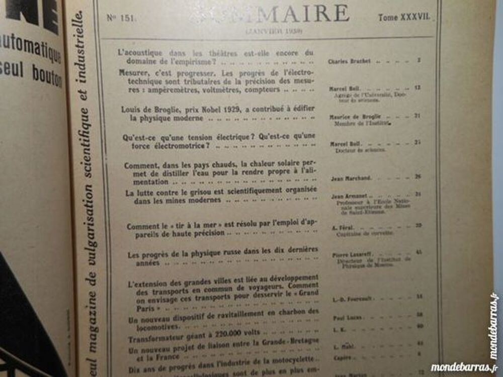 science et vie N&deg;151 de janvier 1930 Livres et BD