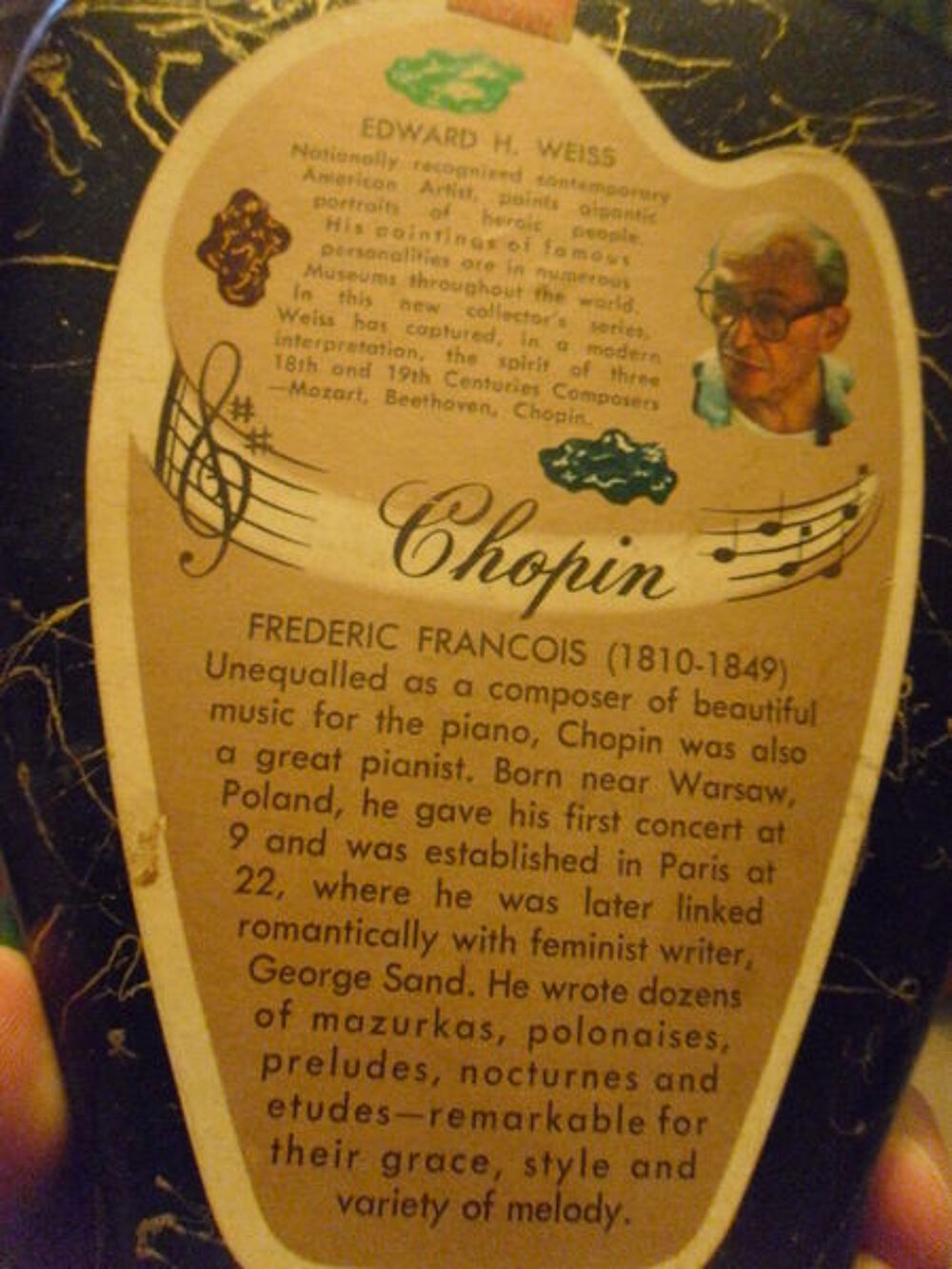 Bouteille ancien (vide) Chopin Bourbon Whiskey US 