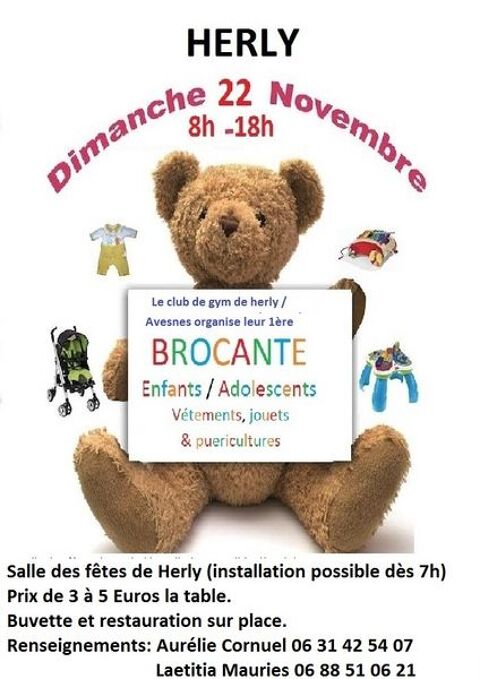 Brocante jouets, vêtements, puericulture Herly (62)