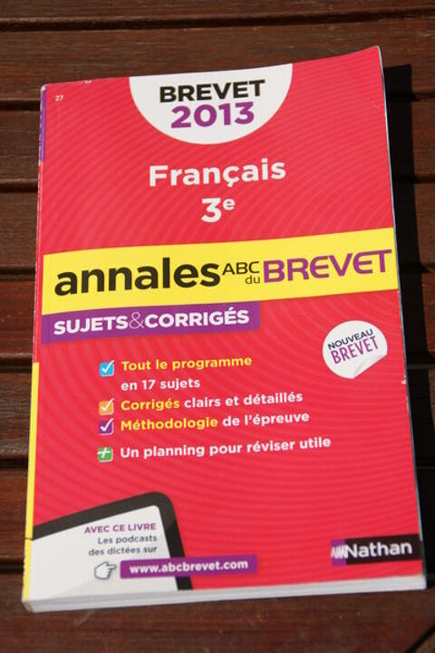 annales du brevet franais 2013 3 Nieuil-l'Espoir (86)