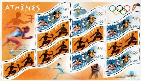 Timbres France NEUF Bloc JO d't Athnes 2004
5 Aubin (12)