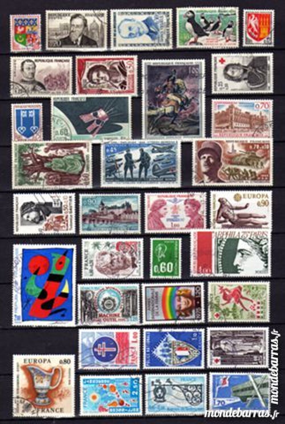 Des milliers de timbres Oblit&eacute;r&eacute;s 