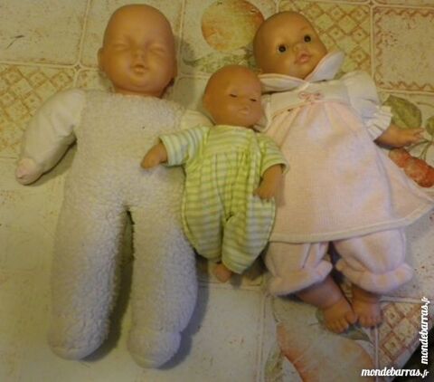 LOT DE 3 POUPONS / POUPEES ***OCCASION*** 10 Attainville (95)