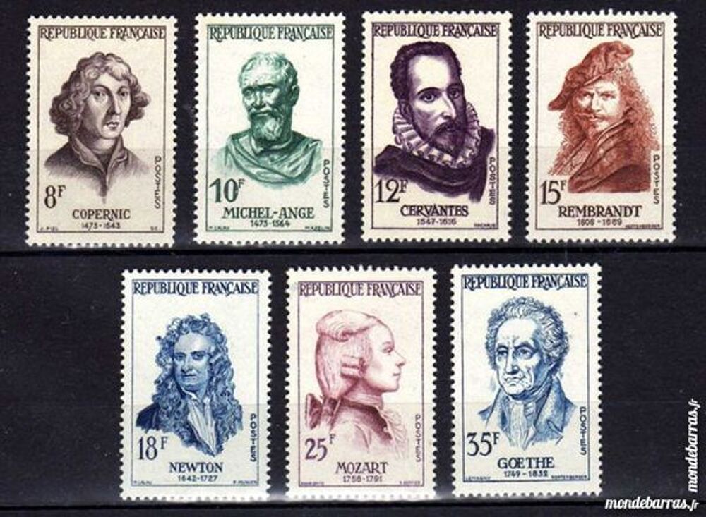 Timbres France NEUFS** N&deg; 1132 &agrave; 1138 