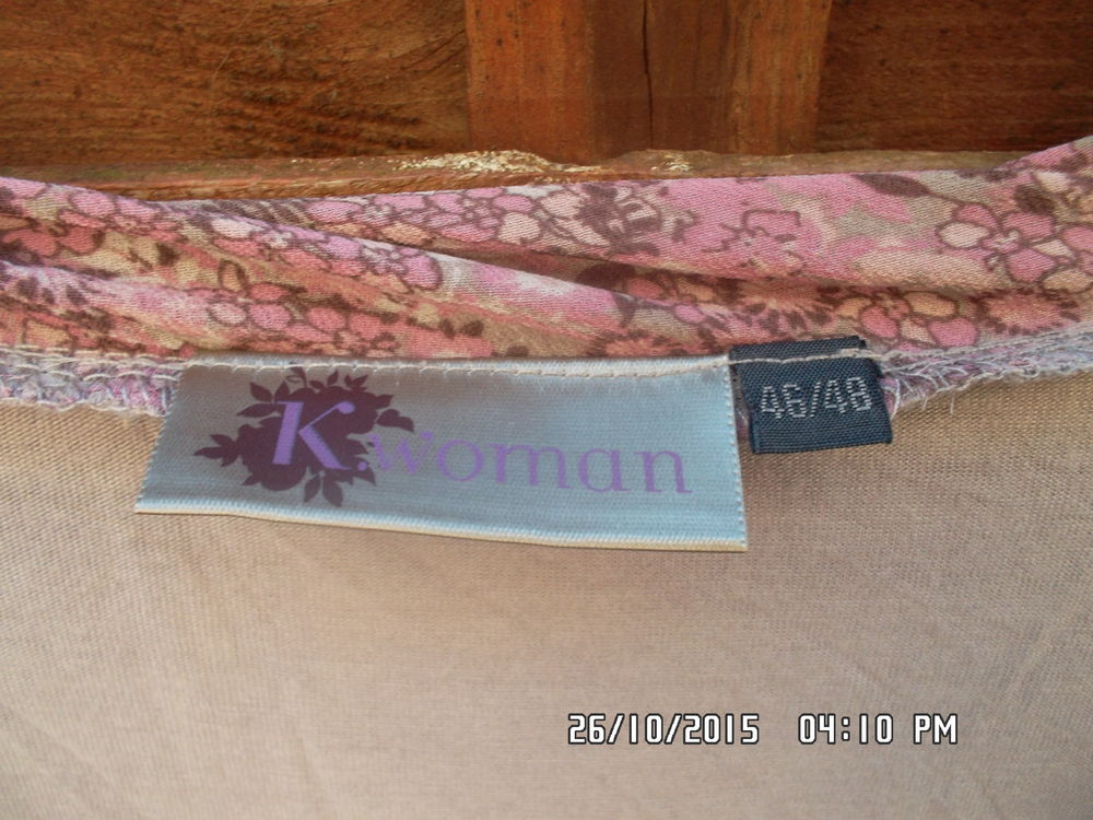 HAUT MARRON CLAIR ET ROSE KIABI*JUSTE 2E*KIKI60230 Vêtements
