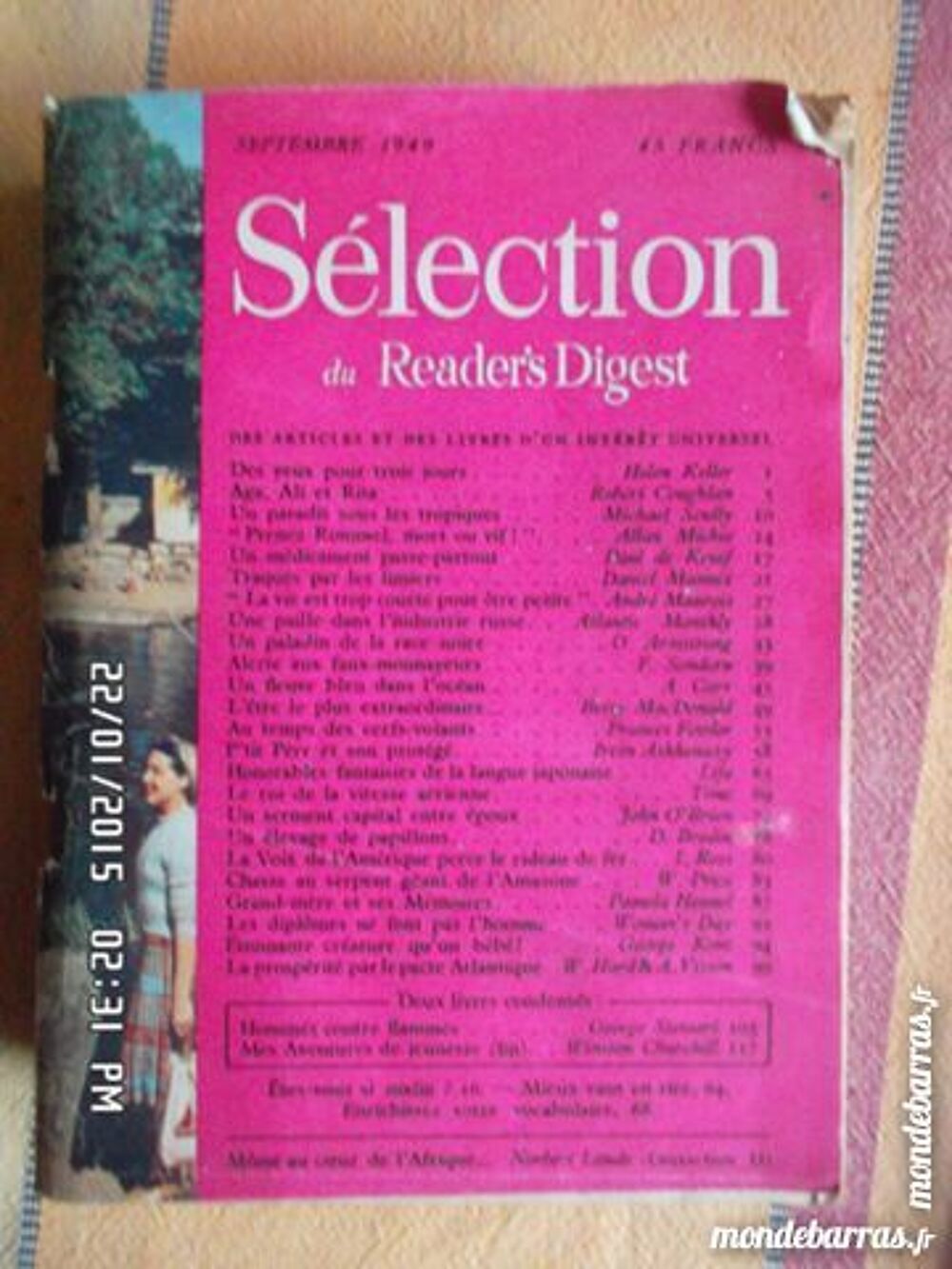 SELECTION DU READER'S DIGEST*5E*KIKI60230 Livres et BD