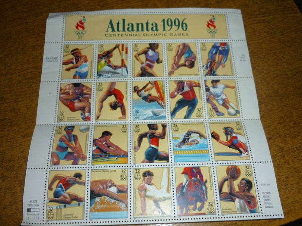 Timbres Jeux Olympiques Atlanta 1996 