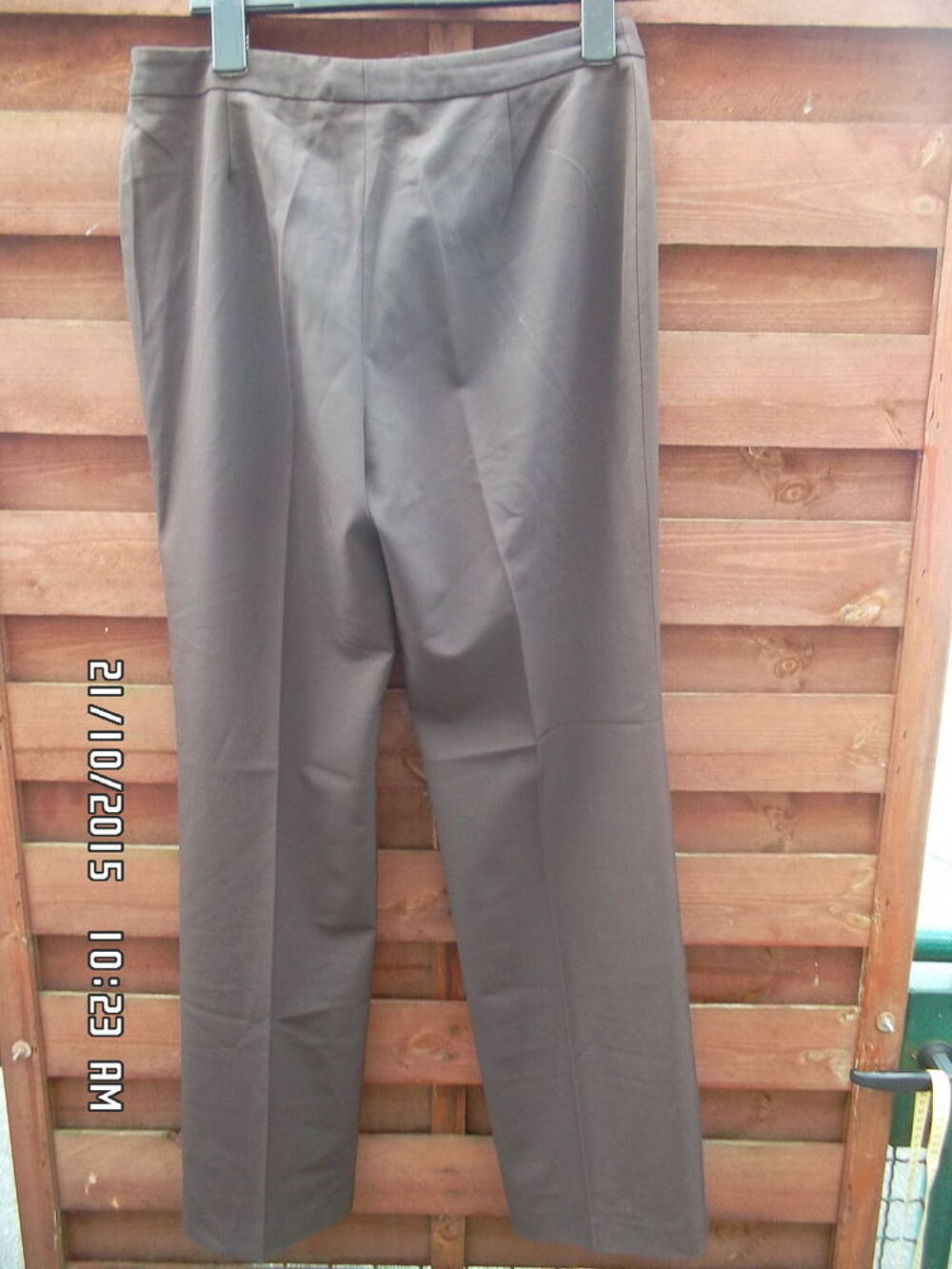 PANTALON MARRON KRITERE*JUSTE 3E*KIKI60230 Vêtements