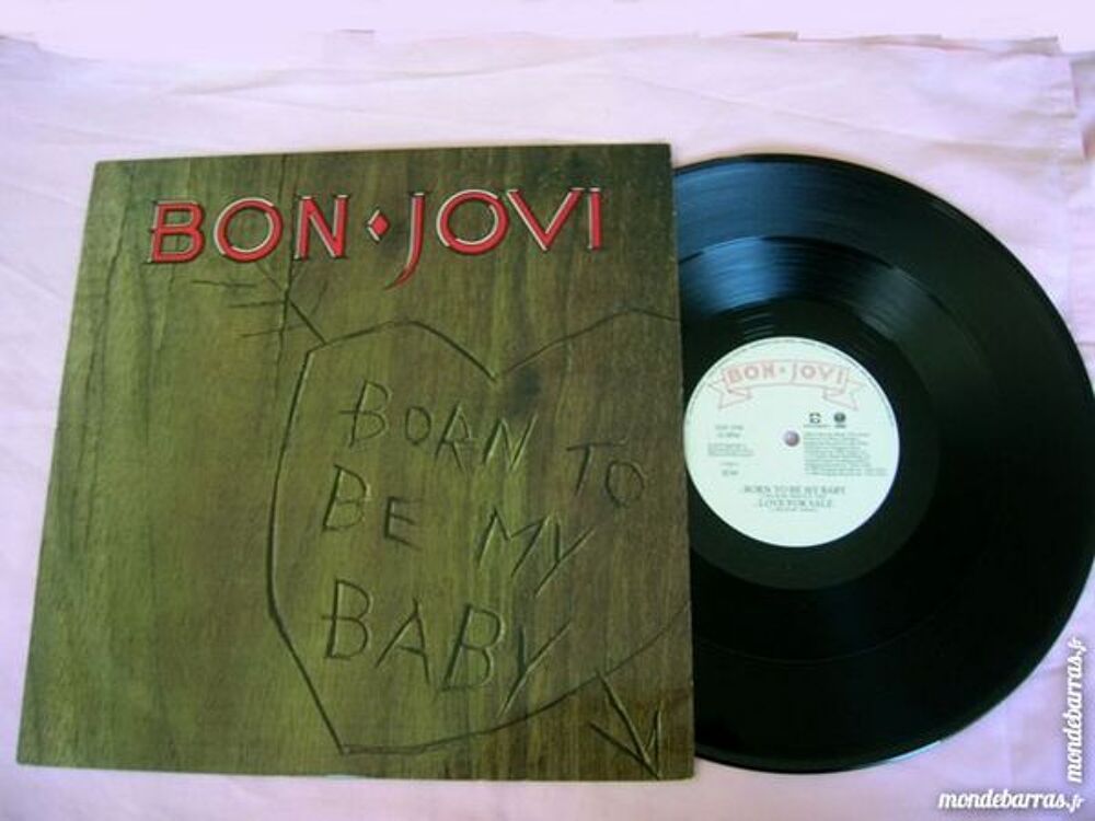 MAXI 45 TOURS BON JOVI Born to be my baby CD et vinyles