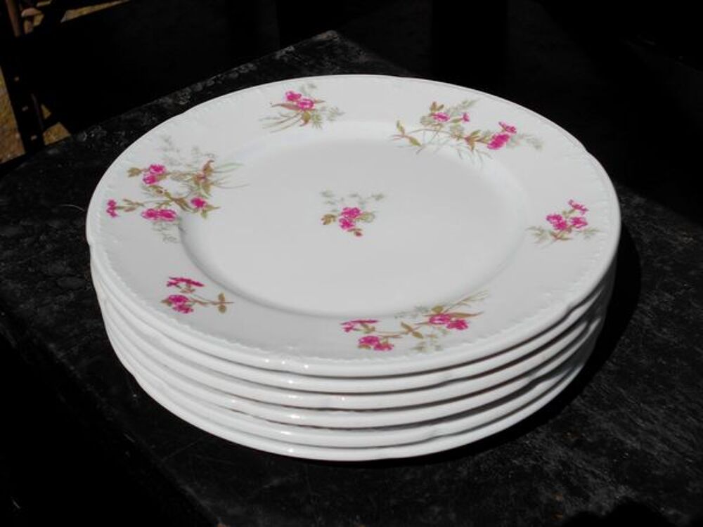 Assiette Porcelaine de Limoges (l'unit&eacute;) Décoration