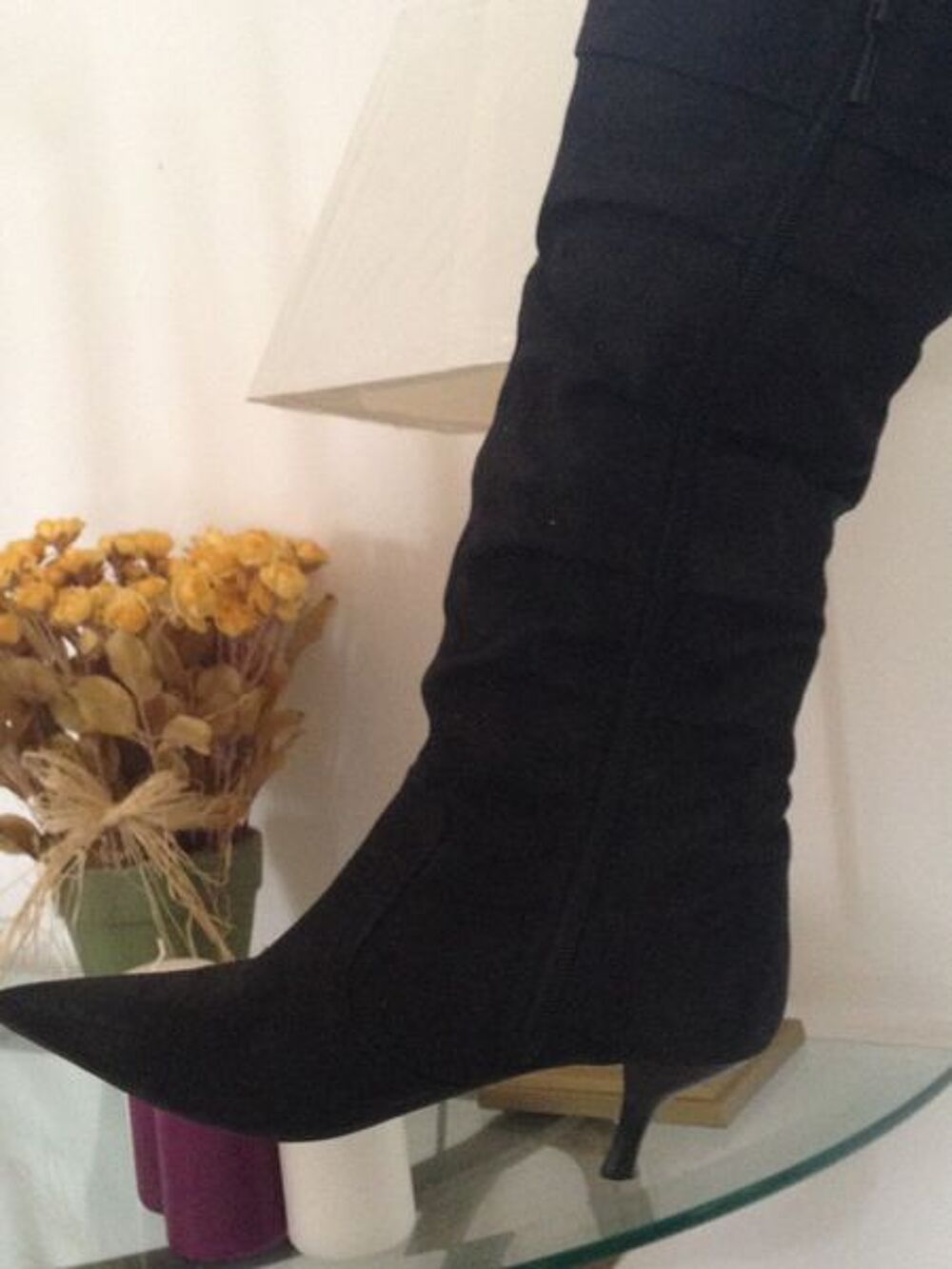 Bottes ZARA NEUVE EN DAIM TAILLE 38 Chaussures