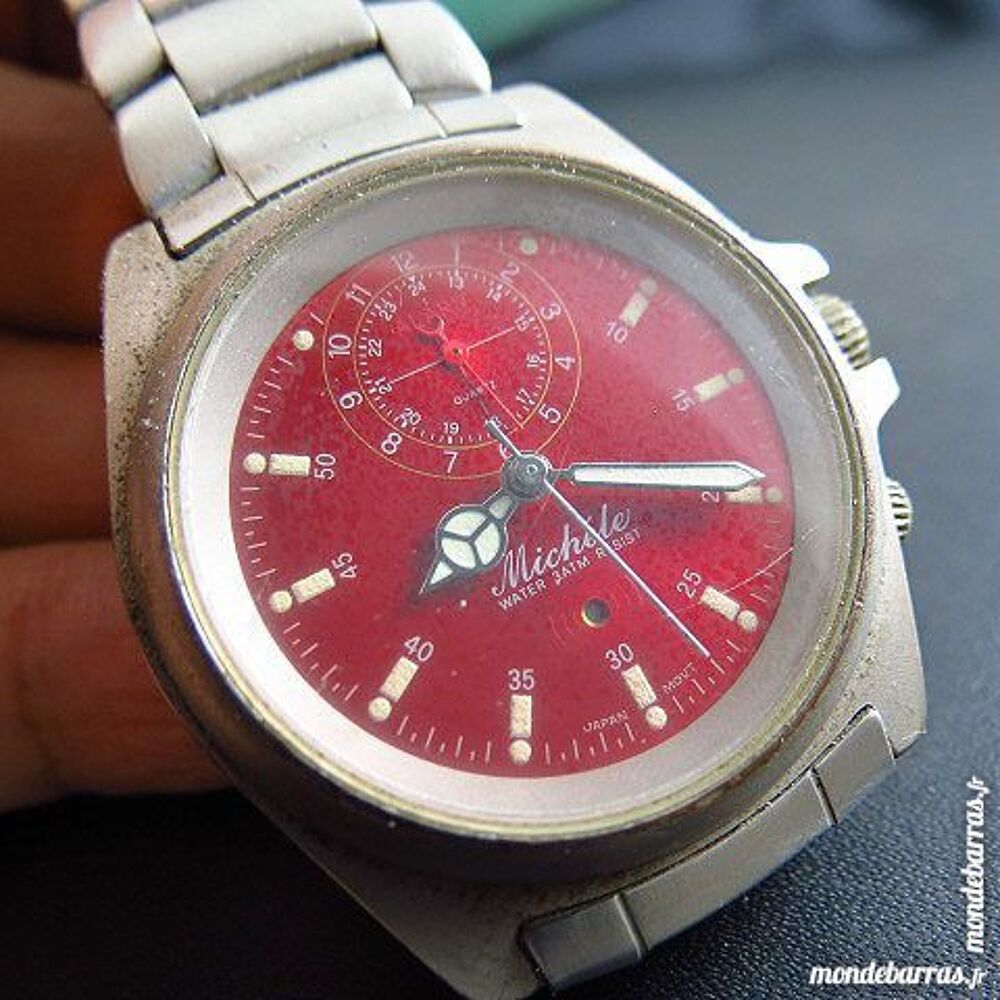 MICHELE RARE MONTRE ALARME analogique DIV0306 Bijoux et montres