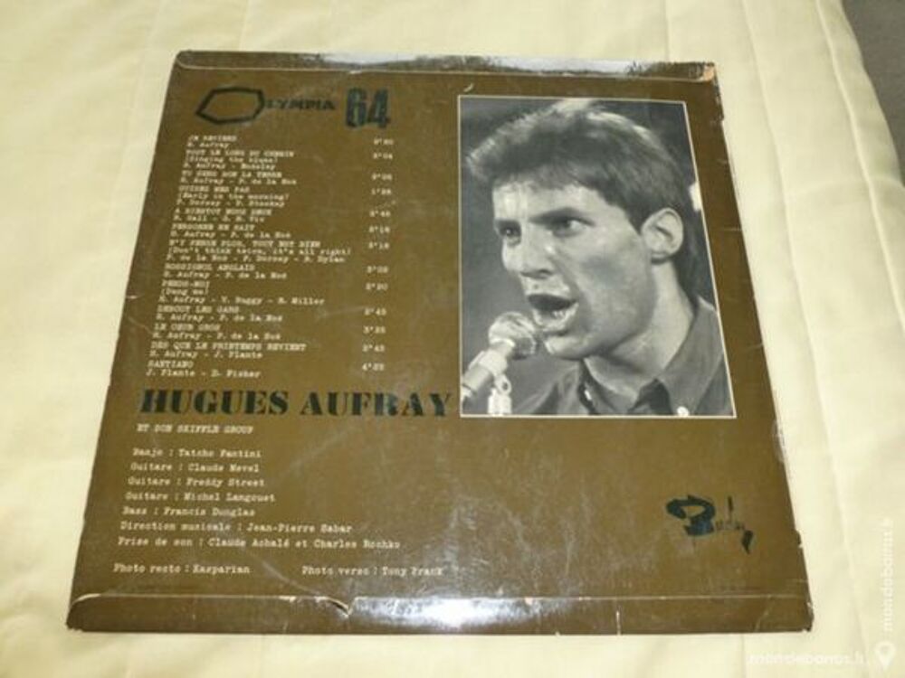 HUGUES AUFRAY OLYMPIA 1964, vinyle, 33 ts CD et vinyles
