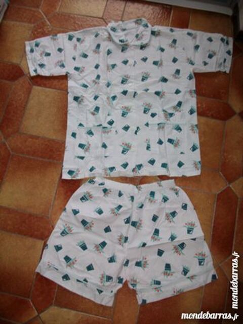 Pyjashort Blanc Imprimé T40/42 1 Bouxwiller (67)