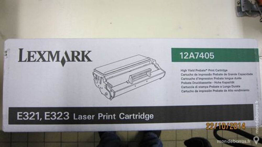Toner d'origine LEXMARK E321 -E323 ref: 12A7405 Matériel informatique