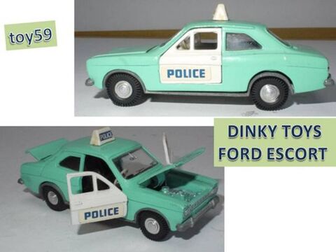 DINKY TOYS - FORD ESCORT POLICE - 1/43e 70 Mons-en-Barul (59)