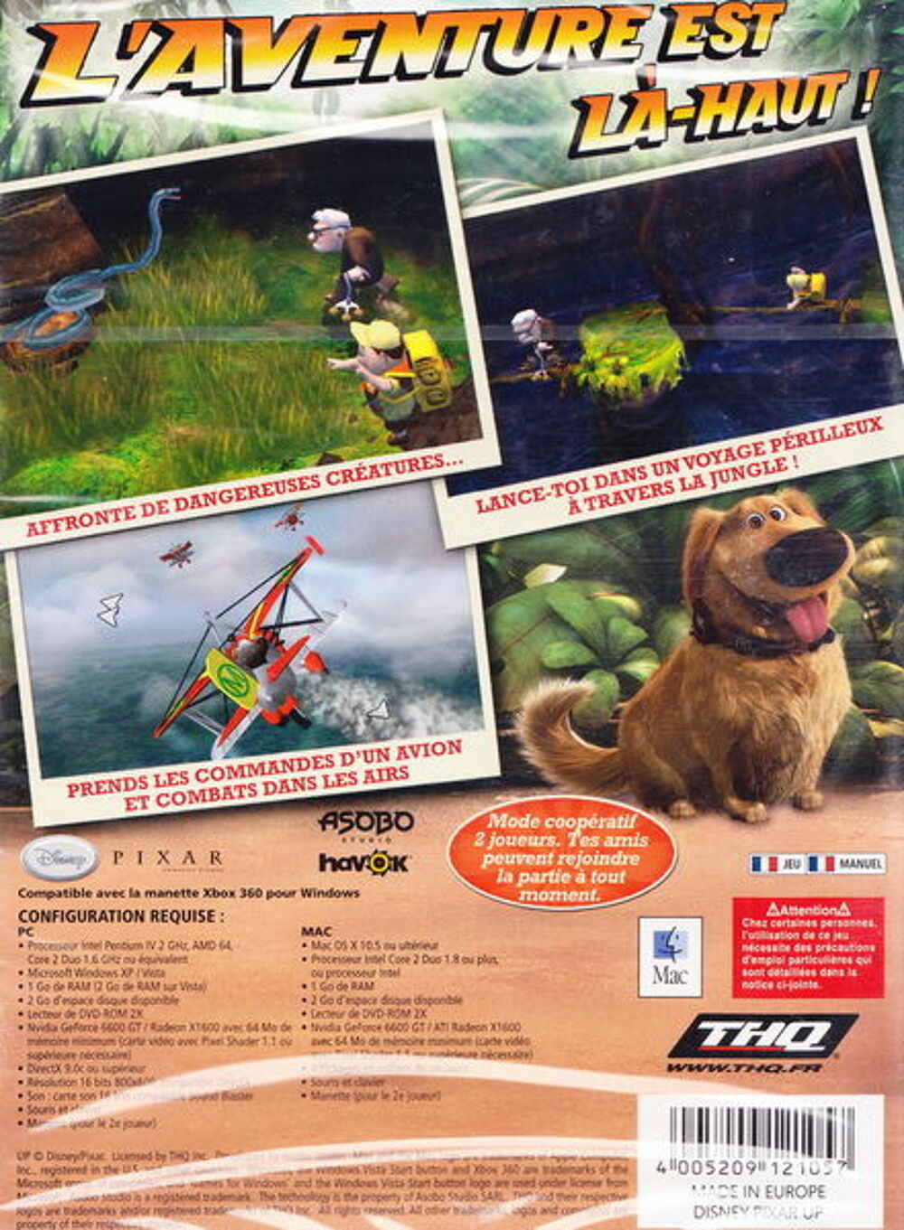 DVD jeu PC-MAC Disney Pixar L&agrave;-haut NEUF blister
Consoles et jeux vidéos