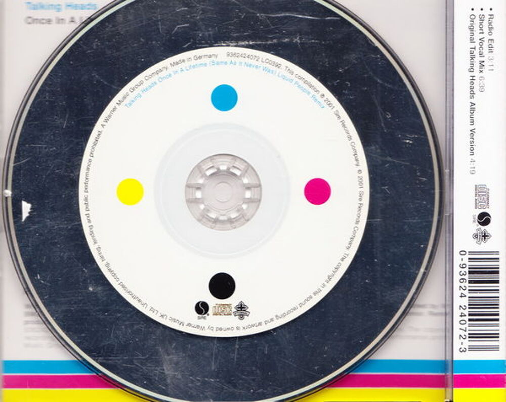 Maxi CD Talking Heads - Once in a liftime (Same as it never
CD et vinyles