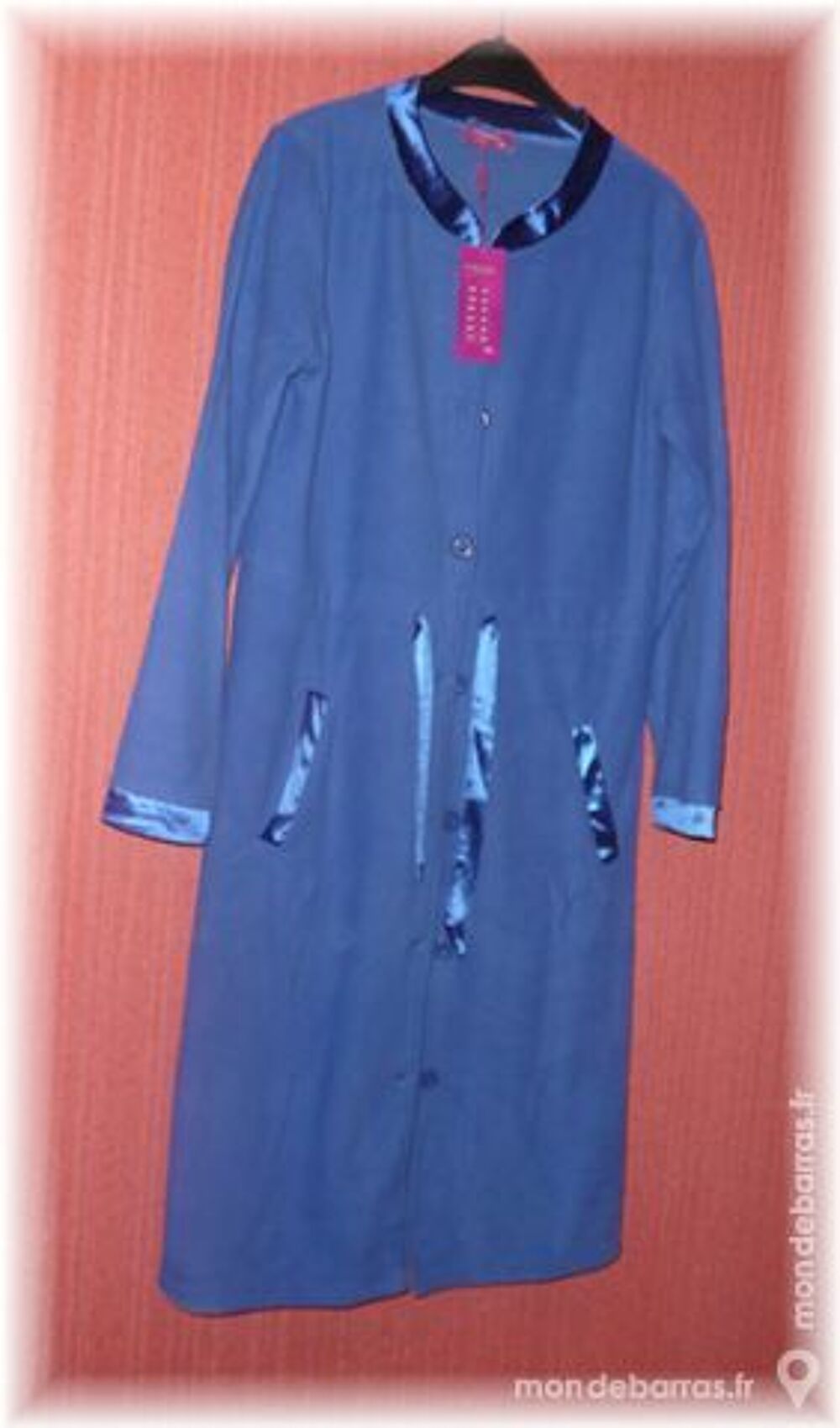 ROBE DE CHAMBRE POLAIRE~ FEMME~TAILLE XL~BLEU~NEUF Vêtements