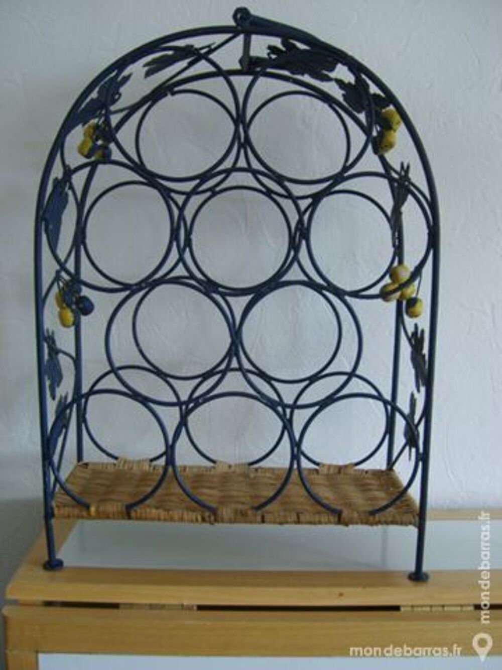 Porte bouteilles en fer forg&eacute; Décoration