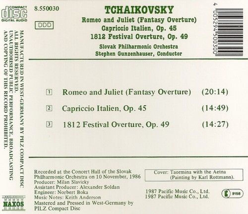 Tchaikovsky CD et vinyles