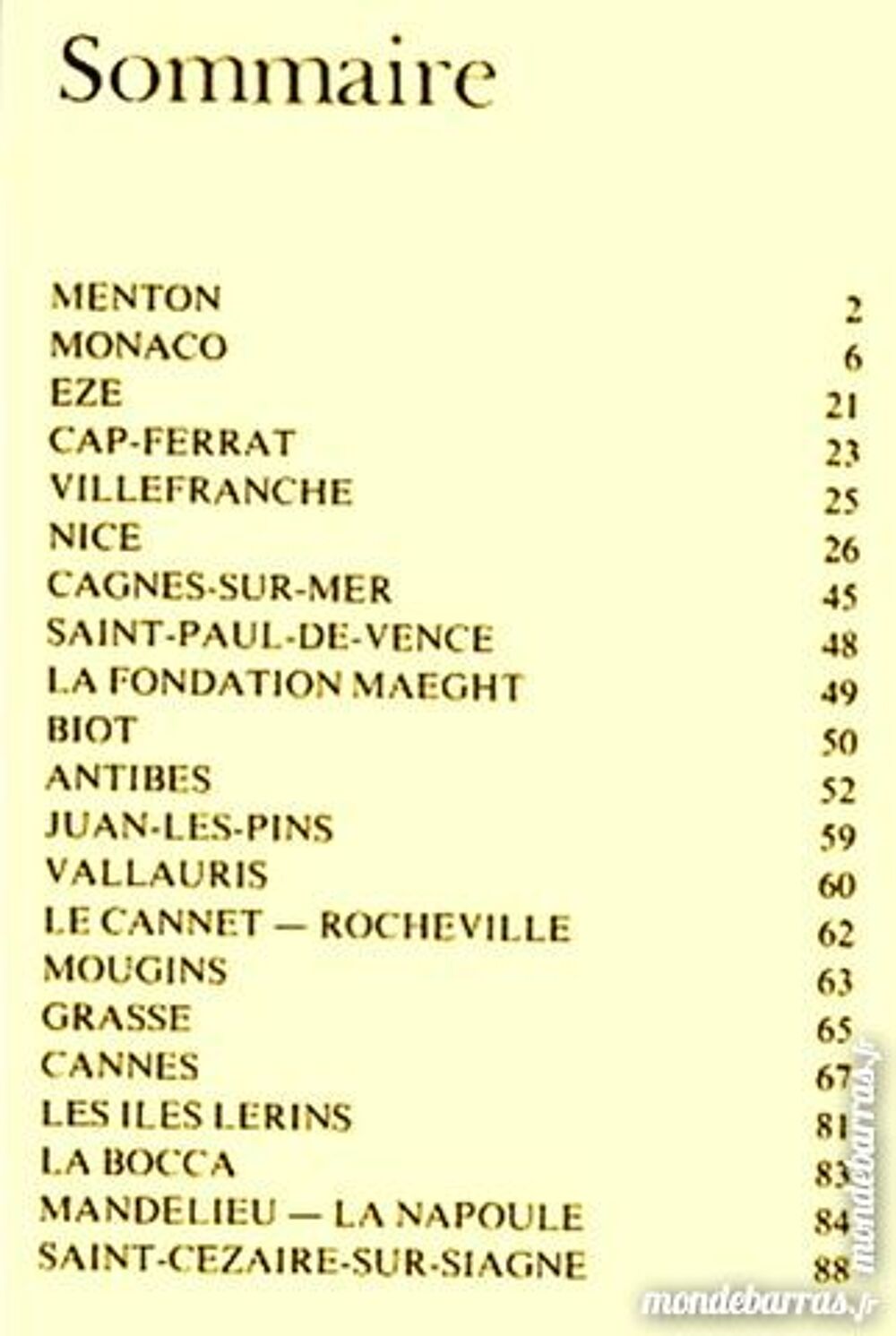 VOIR OU REVOIR : LA COTE D'AZUR Livres et BD