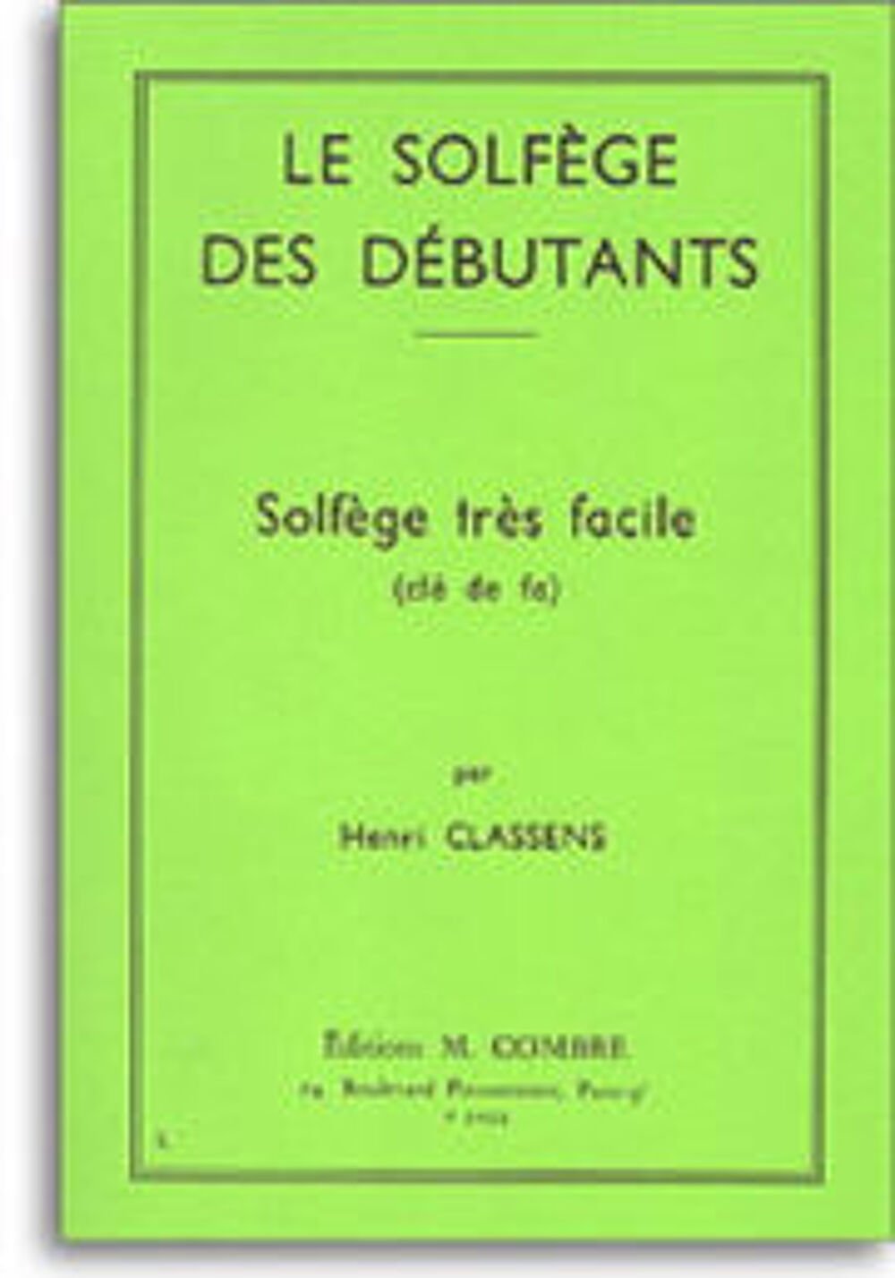 LIVRES DE SOLFEGE-DESTOCKAGE Instruments de musique