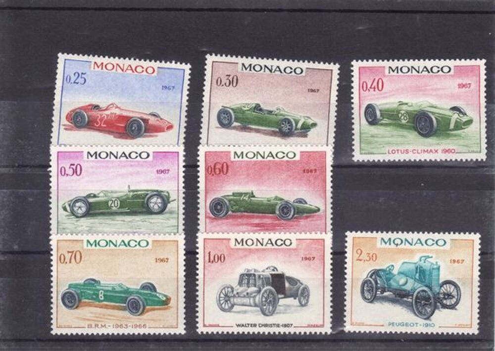 Timbres de Monaco " S&eacute;rie voiture " 