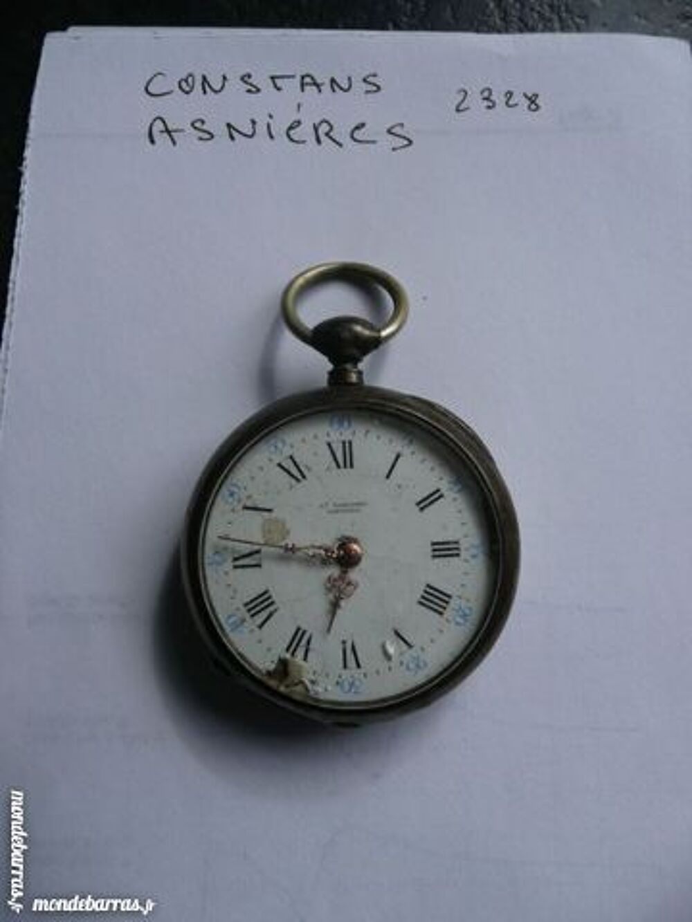 MONTRE ANCIENNE A GOUSSET EN ARGENT 
