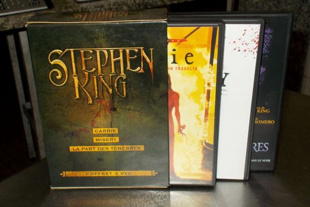 Coffret 3dvd stephen king carrie misery et la part des DVD et blu-ray